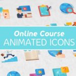 Videohive Online Course Modern Flat Animated Icons 26444411