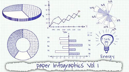Videohive Paper Infographics Vol 1