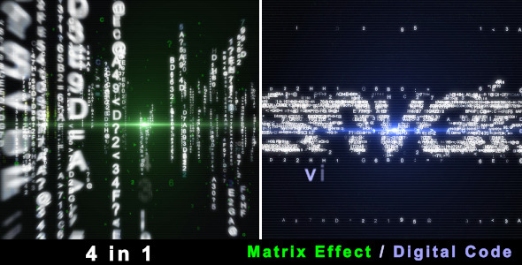 Videohive Particle Effect 4 (Digital Code and Matrix)