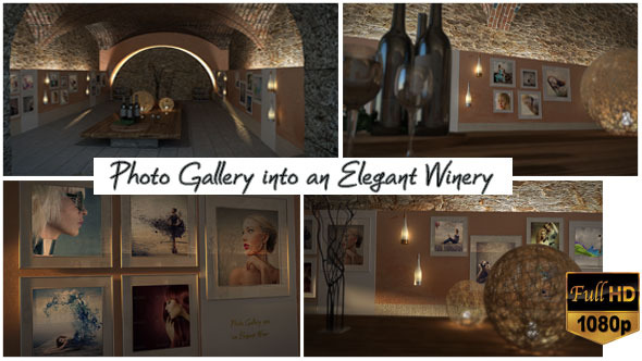 Videohive Photo Gallery In An Elegant Winery