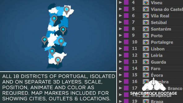 Videohive Portugal Map Kit 21015721