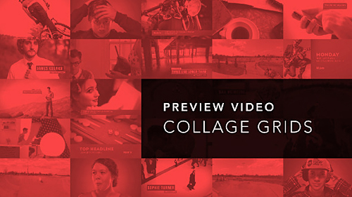 Videohive Preview Video Screen Collage Grids
