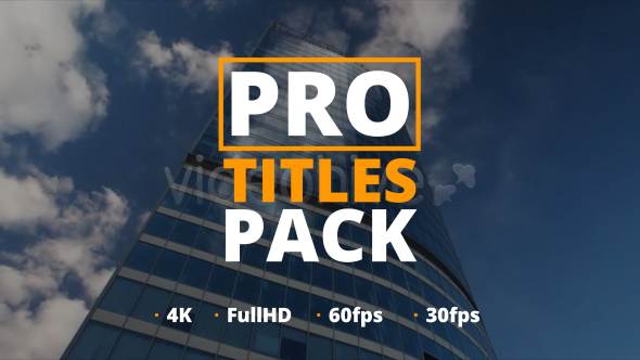 Videohive Pro Titles Pack 16962697