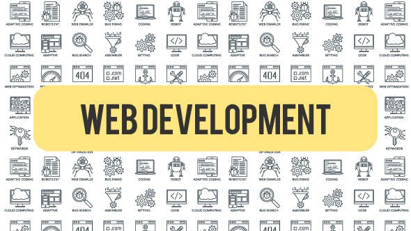 Videohive Programming And Development - Outline Icons 21291327