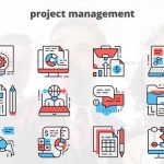 Videohive Project Managment – Thin Line Icons 23454771