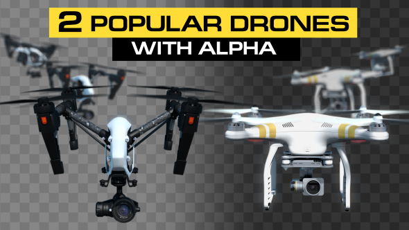 Videohive Quadcopters Flying Pack 19580535