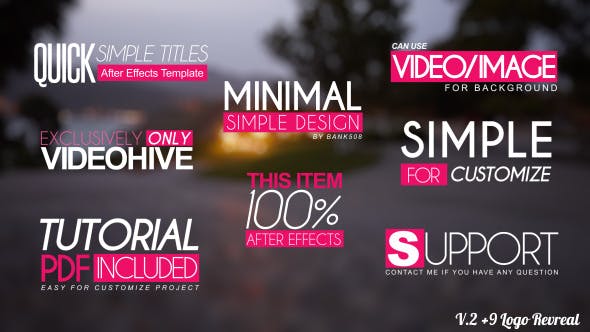 Videohive Quick Simple Title Openers 9180169