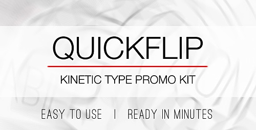 Videohive QuickFlip Kinetic Type Promo Kit