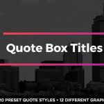 Videohive Quote Box Titles 19857551