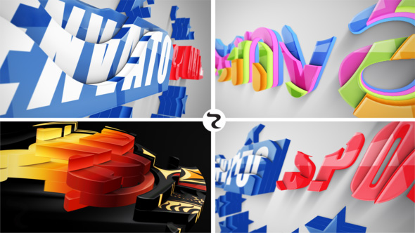 Videohive Realistic Cascading 3D Logo 21979792