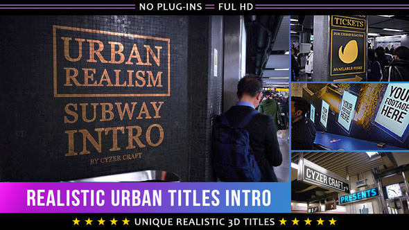 Videohive Realistic Urban 3D Titles Intro 19654033