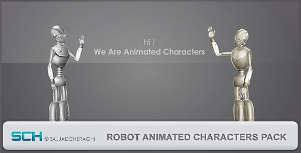 Videohive Robot Animated Characters Pack 3997466
