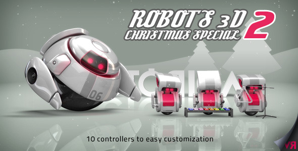 Videohive Robots 3D Christmas Special II
