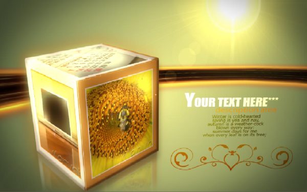 Videohive Rolling Cubes 36503