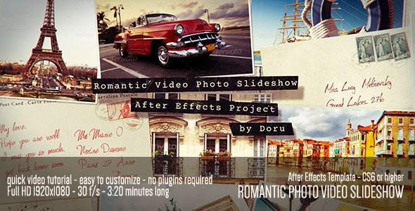 Videohive Romantic Photo Video Slideshow 11876116