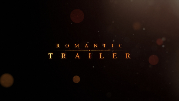 Videohive Romantic Trailer Titles 20607811