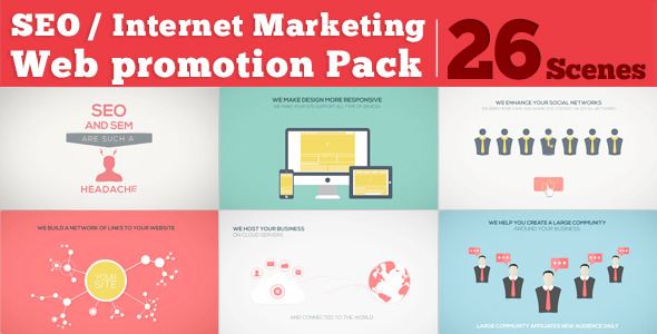 Videohive SEO Internet Marketing Web Promotion Pack 7209231