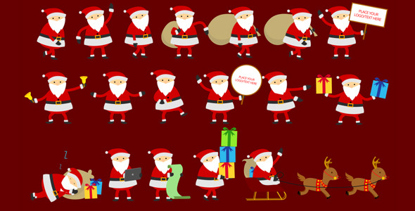 Videohive Santa Animation Greetings 9455623