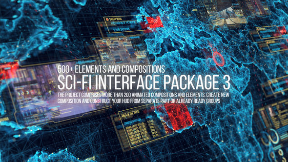Videohive Sci-fi Interface HUD Package 3 22236281