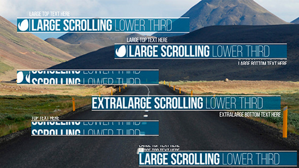 Videohive Scrolling Lower Third 10303024