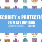 Videohive Security And Protection - Flat Animation Icons 23380958