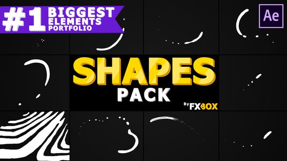 Videohive Shape Elements And Transitions 21137003