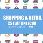 Videohive Shoping And Retail - Flat Animation Icons 23380866