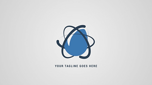 Videohive Simple Atom Logo Reveal