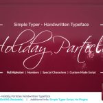 Videohive Simple Typer - Holiday Particles Handwritten Typeface 22733481