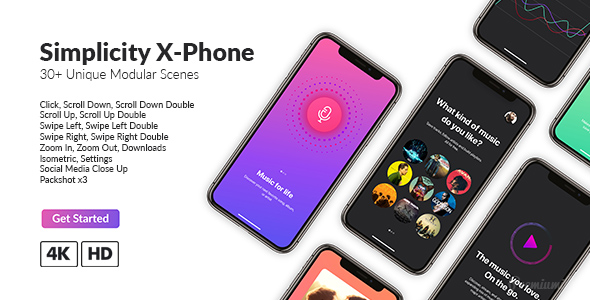 Videohive Simplicity X-Phone Promo 21462845