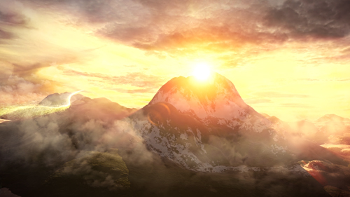 Videohive Sky and Mountains Logo 13566796