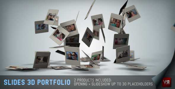 Videohive Slides 3D - Portfolio And Opening