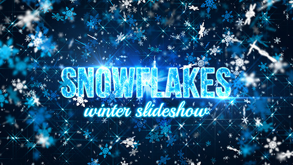 Videohive Snowflakes (winter slideshow) 9705175