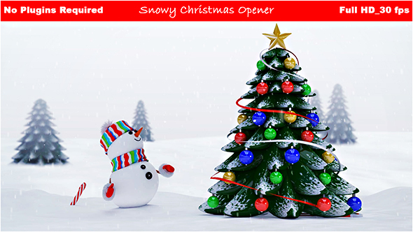 Videohive Snowy Christmas Opener 18825902