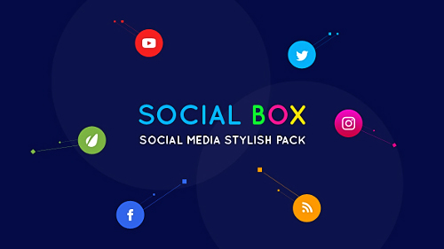 Videohive SocialBox - Social Media Intro and Outro for Social Media Links Promotion 20534548
