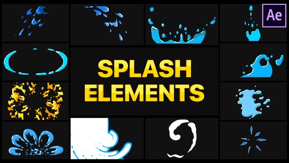 Videohive Splash Elements 28354161