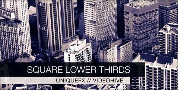Videohive Square Lower Thirds 3057449