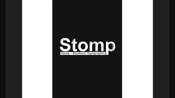 Videohive Stomp - Rhythmic Typographic 21606770