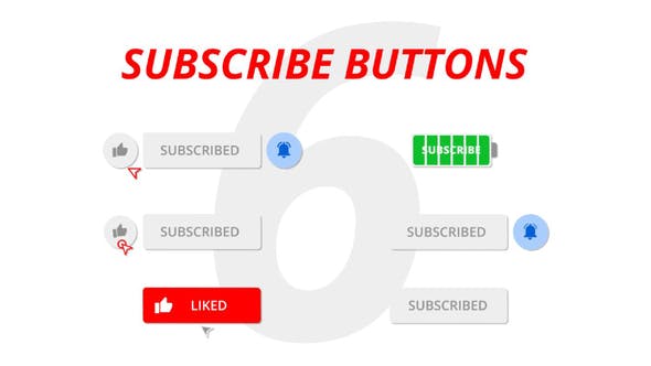 Videohive Subscribe Buttons 23342831