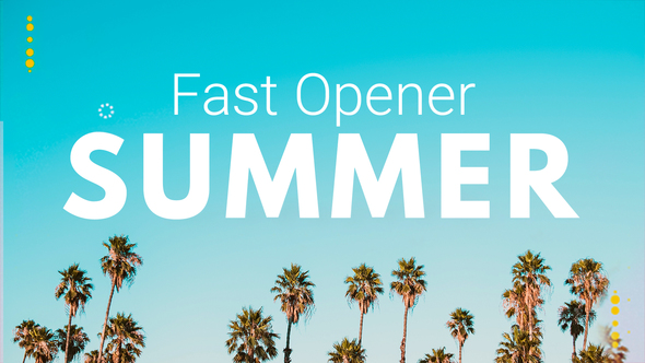 Videohive Summer Fast Opener 22036346