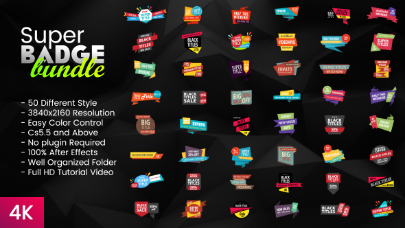 Videohive Super Badge Bundle 20127301