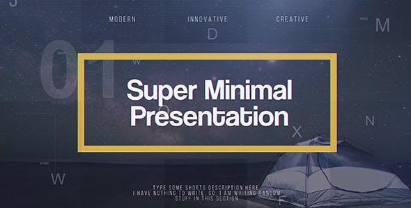 Videohive Super Minimal Presentation 21445952