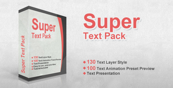 Videohive Super Text Pack