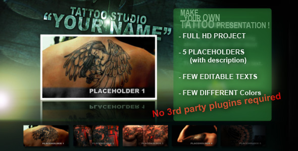 Videohive Tattoo Studio