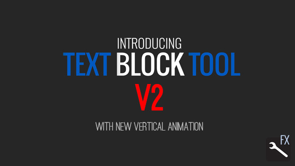 Videohive Text Block Tool