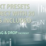 Videohive Text Presets - 20 text animation presets 2034652