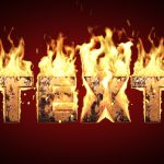 Videohive Text on Real Fire 82521