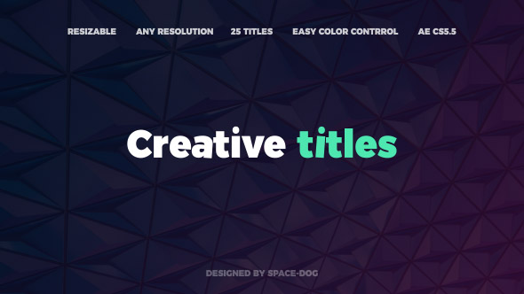 Videohive The Creative Titles 19872344