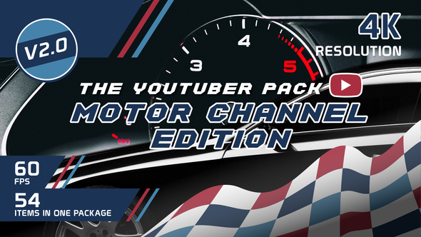 Videohive The YouTuber Pack - Motor Channel Edition V2.0 21641885