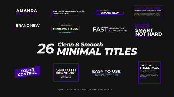 Videohive Titles Pack 21609637